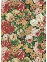 Sanderson Tapete Rose and Peony - Amanpuri Red/ Devon Green