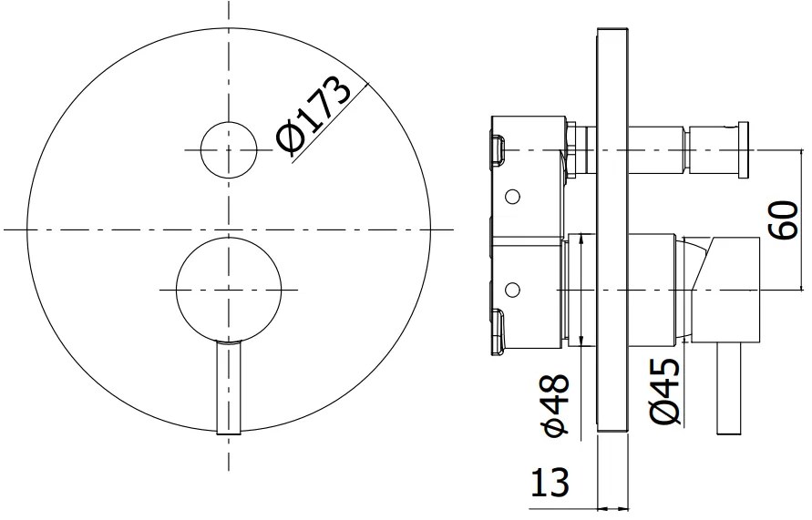 Paffoni Light Ligbox015st Miscelatore doccia Incasso Con Deviatore e Piastra Speciale Senza Corpo Incasso Steel Acciaio