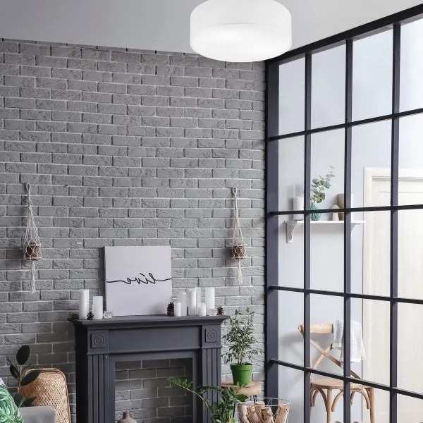 Plafoniera SIRJA DOUBLE 4xE27/15W/230V diametro 45 cm bianco