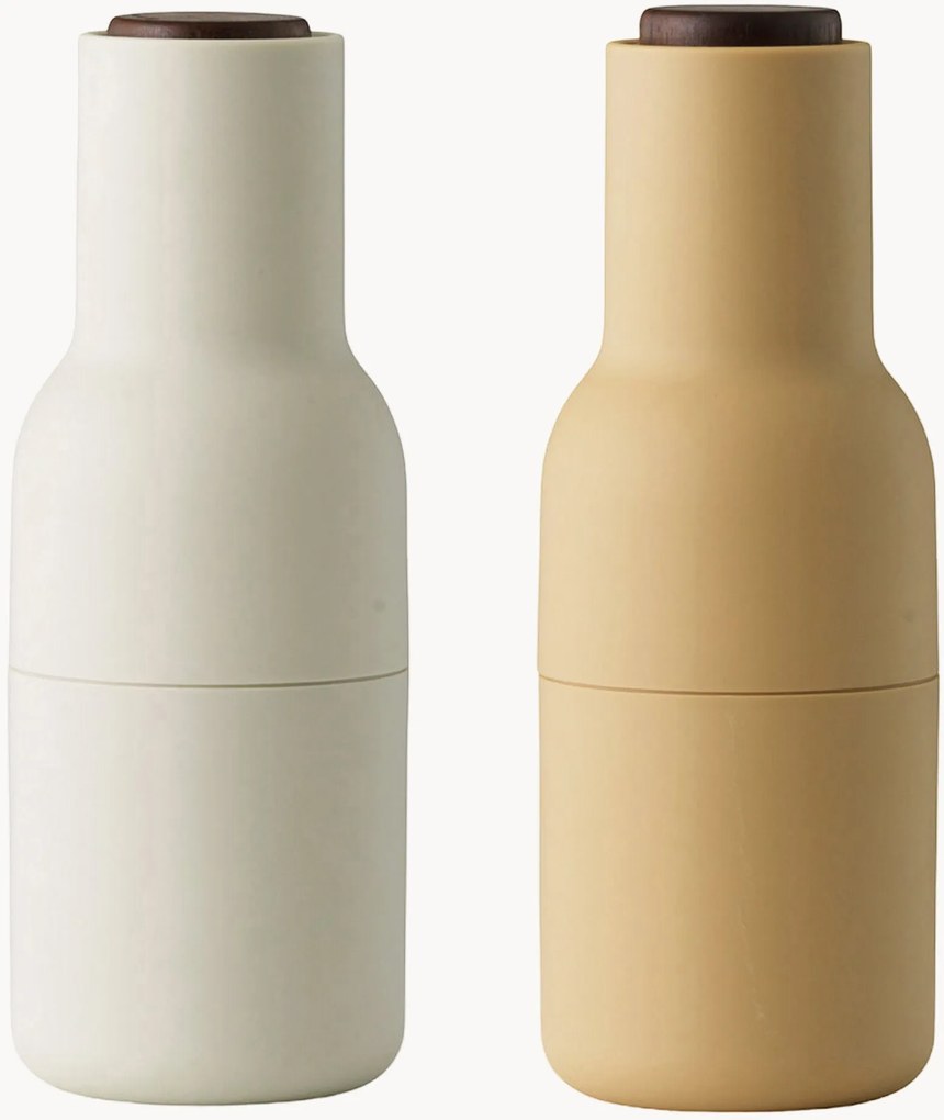 Kit sale e pepe con tappo in legno di noce Bottle Grinder 2 pz