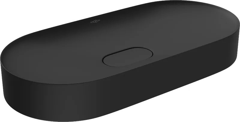 Mexen Sofia lavabo da appoggio in conglomerato 70 x 35 cm, nero - 23067071