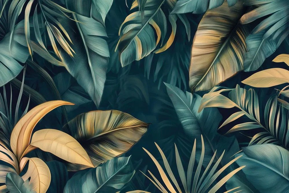 Carta da parati – Foglie di palma e banana