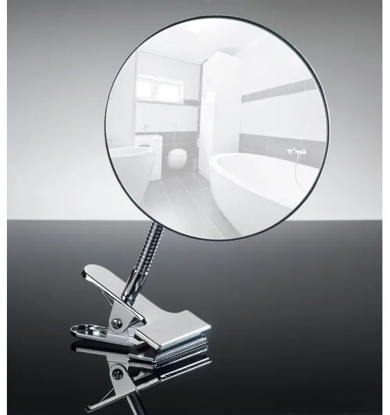 WENKO 22195100 - Specchio cosmetico CLIP 15x27 cm cromo lucido