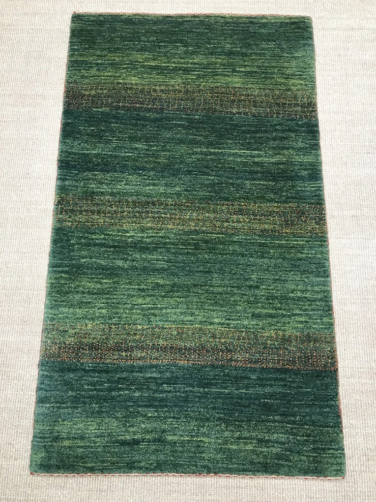Loribaft Tappeto 160x90 Verde (Iran) Annodato A Mano