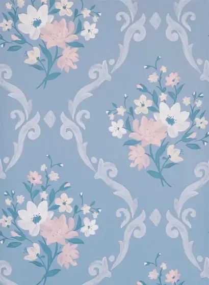 Tapete Almudaina von Osborne & Little - Powder Blue