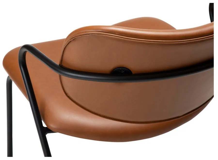 Poltrona in similpelle marrone cognac Zed - DAN-FORM Denmark