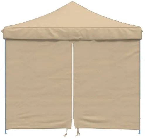 Tendone per Feste Pieghevole Pop-Up con 4 Pareti Beige