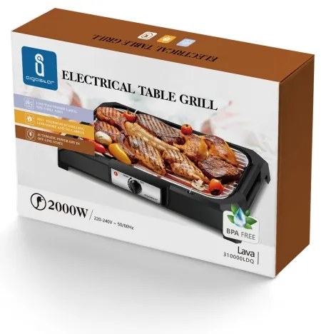 Aigostar - Grill elettrico da tavolo 2000 W/230 V