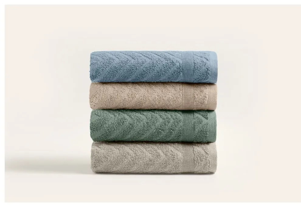 Set di asciugamani tipo terry in cotone 4 pz 50x90 cm – Foutastic