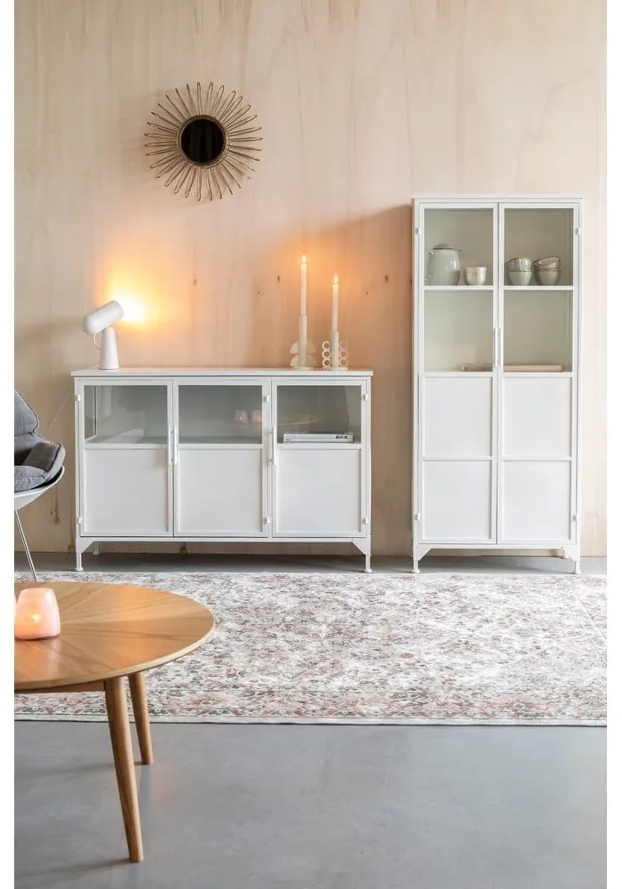 Vetrina in metallo bianco 35x80 cm Miya - White Label