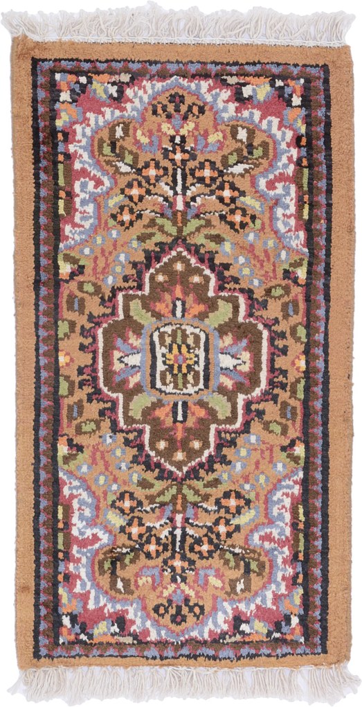 Agra Tappeto orientale 30x60 (Indian) Annodato A Mano