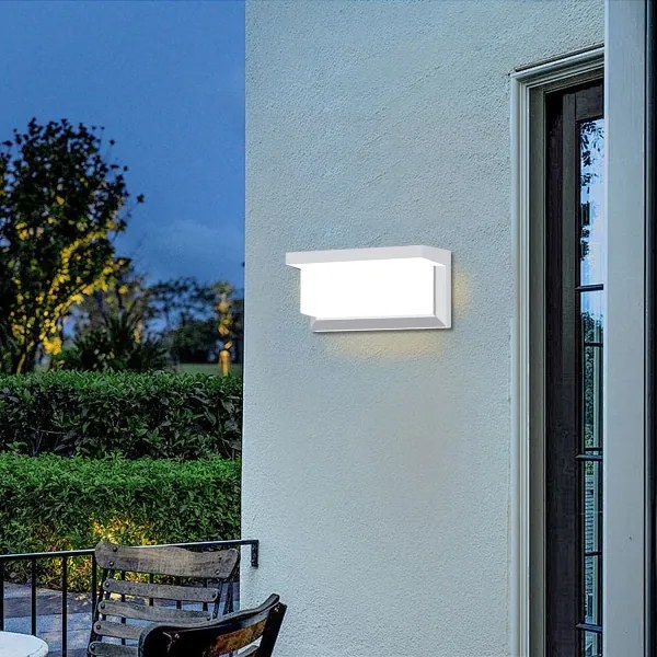 Brilagi - Applique da esterno LED RGBW BRICKY 1xE27/9W/230V bianco IP54