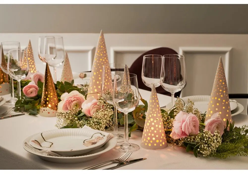 Portacandela in porcellana per candela da tè Nobili - Kähler Design