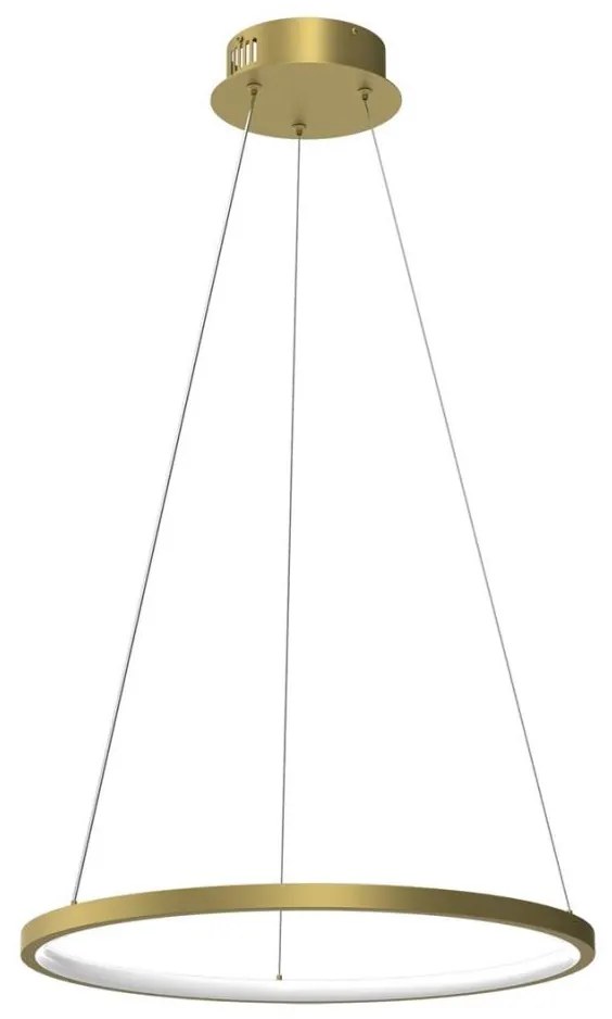 Lampadario LED a cavo ROTONDA LED/27W/230V oro