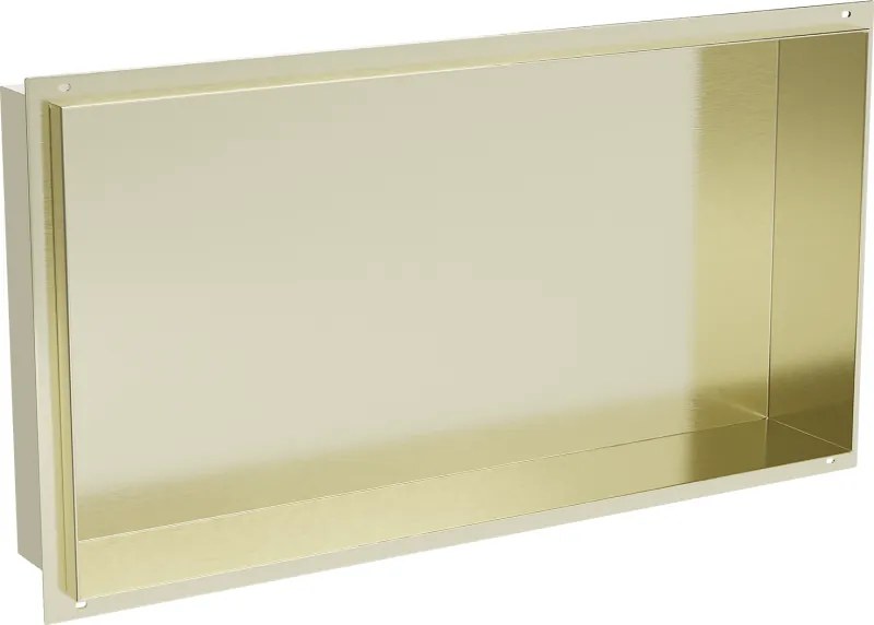 Mexen X-Wall-NR mensola incassata senza flangia 60 x 30 cm, oro spazzolato - 1951603010