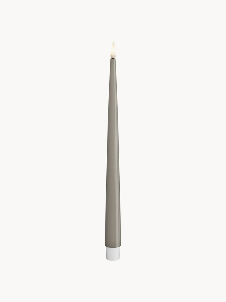 Candele a LED fatte a mano Real Flame, alt. 28 cm, 2 pz