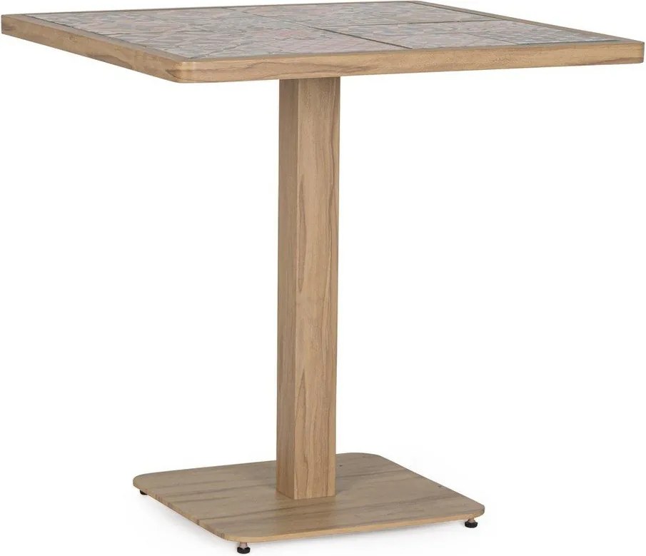 Tavolino da giardino in acciaio 73x73 cm Kalimera – Bizzotto