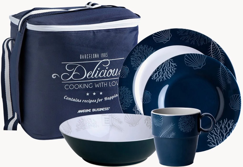 Set di 16 stoviglie da tavola