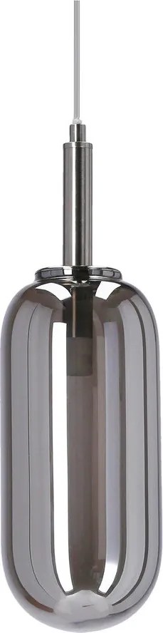 Lampadario LED color antracite con paralume in vetro ø 13 cm Fiuggi – Candellux Lighting