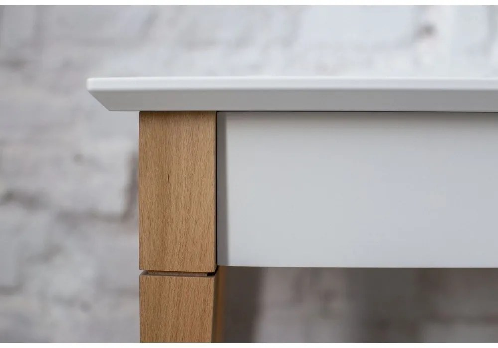 Tavolino bianco, larghezza 85 cm Mimo - Ragaba