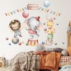 Carta adesiva per pareti - Safari circus | Inspio
