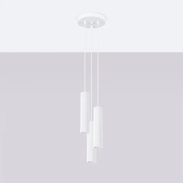 Brilagi - Lampada a sospensione LED su cavo CRESTO 3xGU10/10W/230V bianca