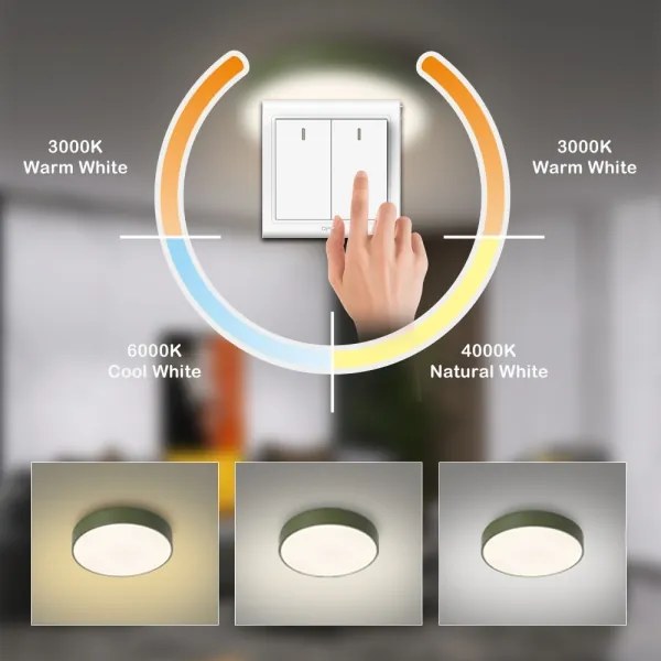 Brilagi - Plafoniera LED POOL LED/36W/230V 3000/4000/6000K 30 cm verde
