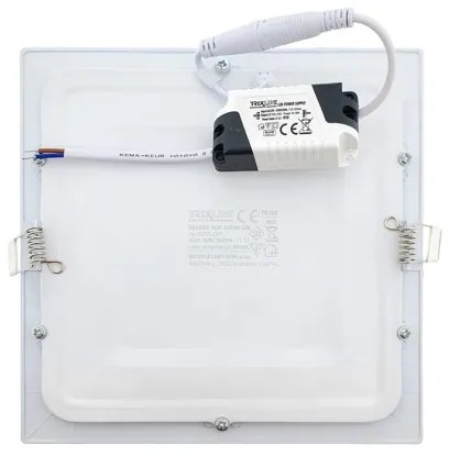 Lampada LED da incasso SQUARE LED/15W/230V 6500K 18,8x18,8 cm bianco