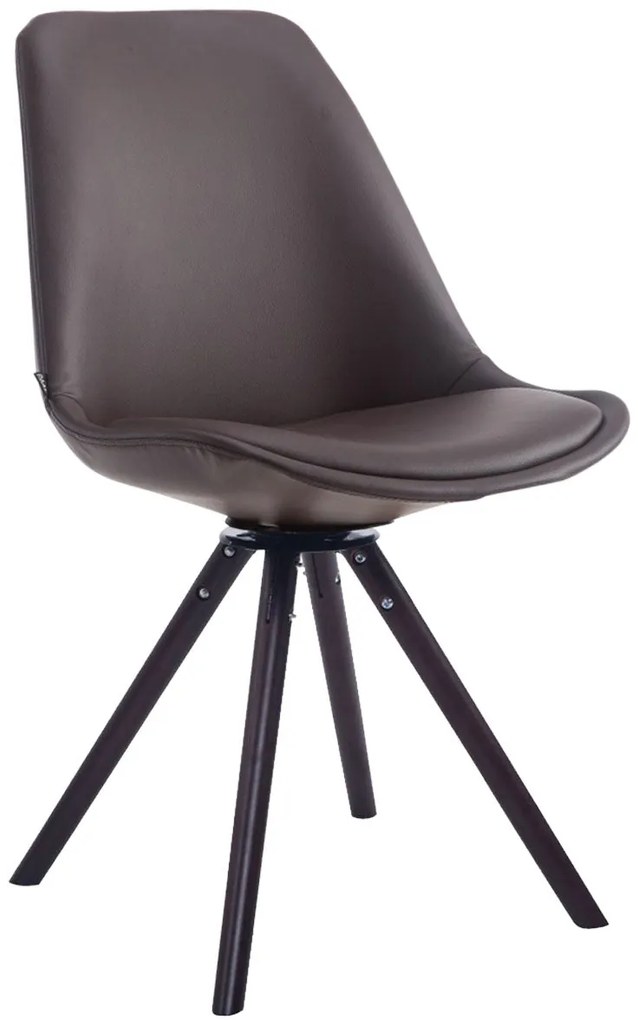 Sedia Girevole Besucherstuhl Calais - Design Elegante E Funzionale / Walnuss / Braun