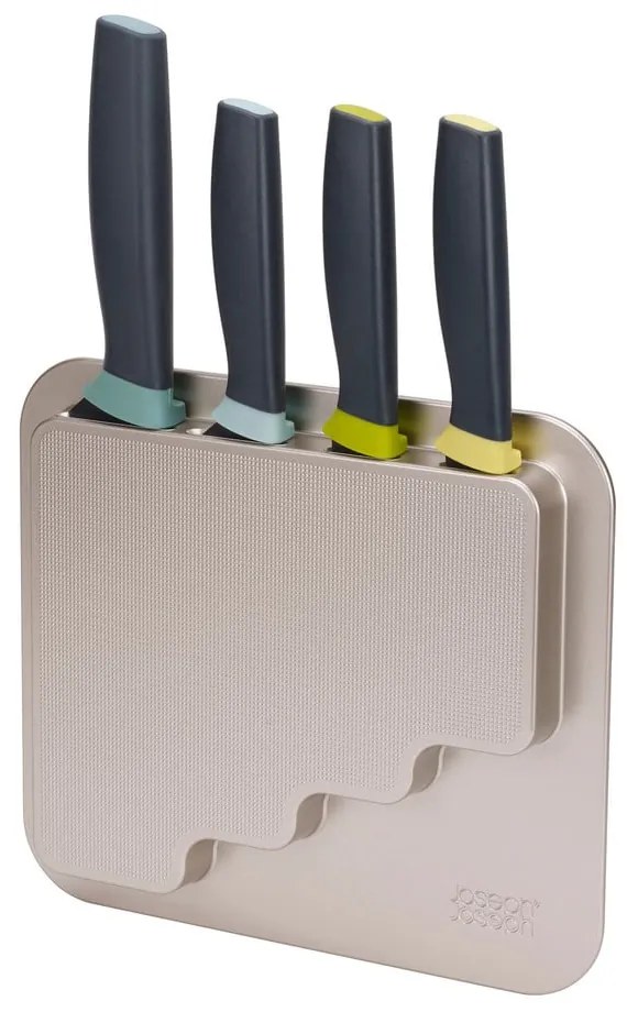 Set di 4 coltelli con supporto in acciaio inox DoorStore™ - Joseph Joseph