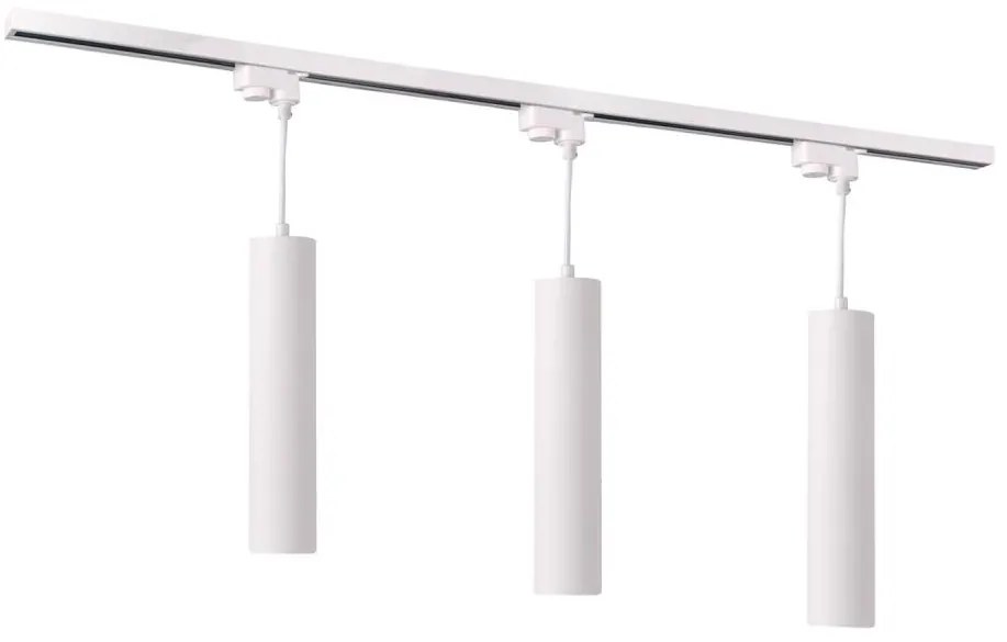 Lampadario su filo per sistema a binario MARIBEL 3xGU10/10W/230V + 1 m rotaia sistema