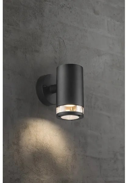 Nordlux - Applique da esterno BIRK 1xGU10/28W/230V IP44 nero
