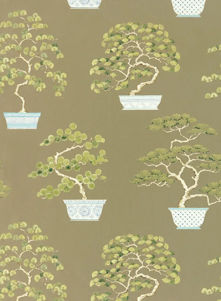 Sanderson Carta da parati Penjing - Scallion Green