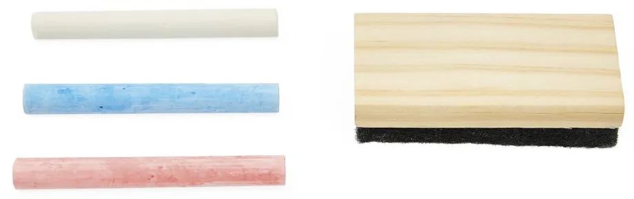 Lavagnetta in legno con supporto removibile