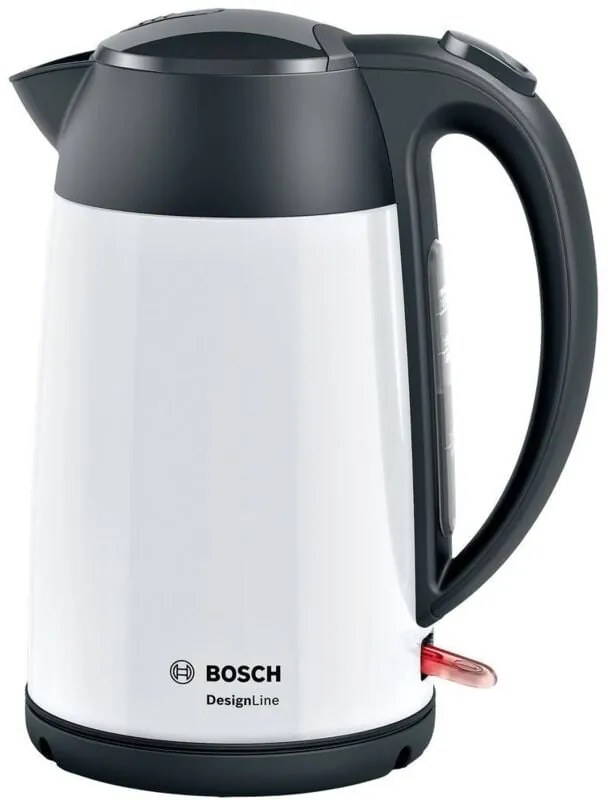 Cafetiera Bosch TKA3A034 con filtro da 1,25 litri, 1100 W, design grigio/rosso