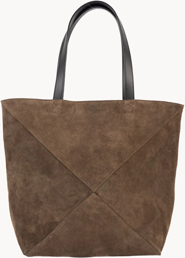 Borsa a mano in camoscio fatta a mano Cruza