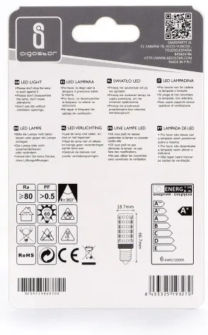Lampadina LED E14/6W/230V 6500K - Aigostar