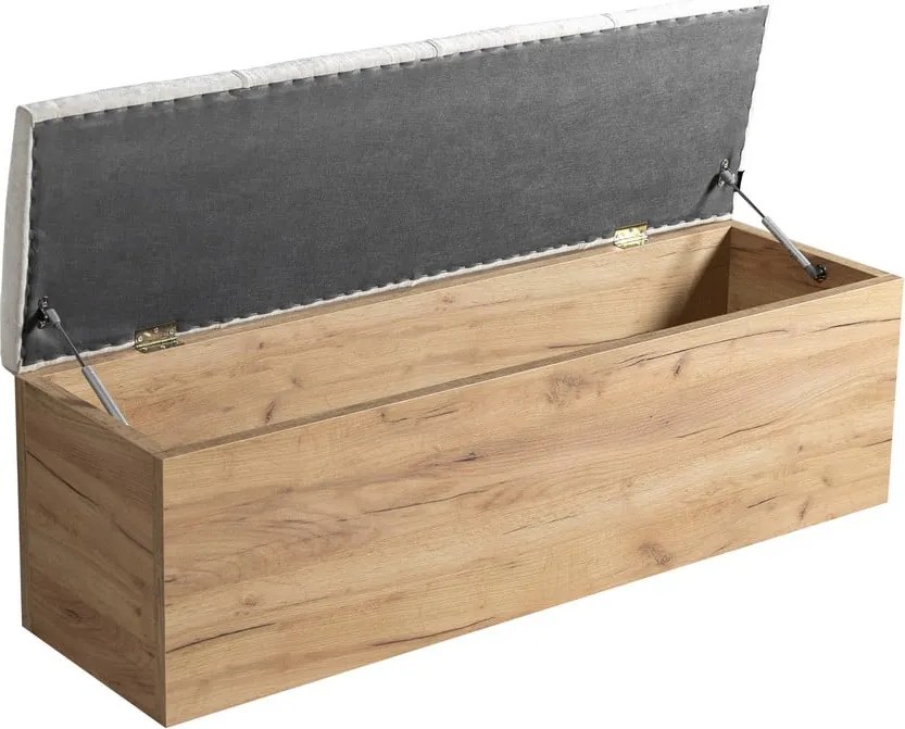 Panca in grigio chiaro e colore naturale Kumo - Bobochic Paris