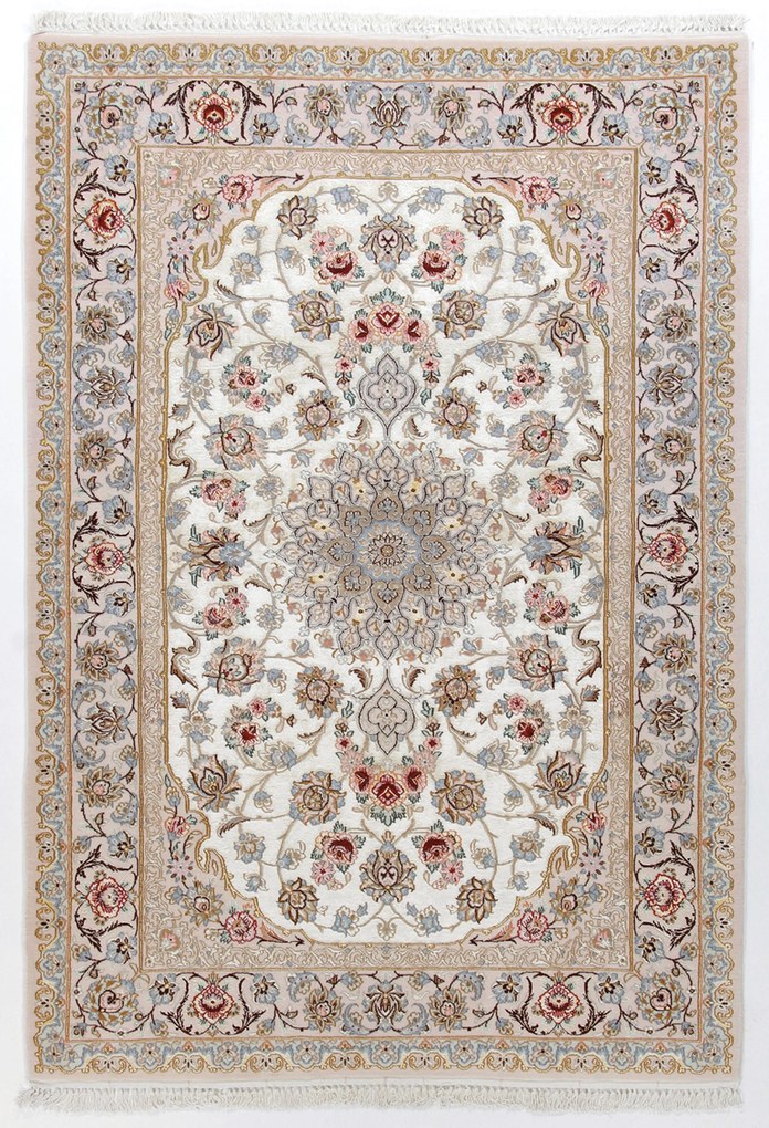 Isfahan Tappeto 170x110 (Iran) Annodato A Mano