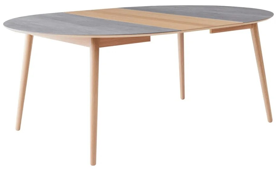 Tavolo da pranzo rotondo allungabile con piano in ceramica ø 135 cm Meza - Hammel Furniture