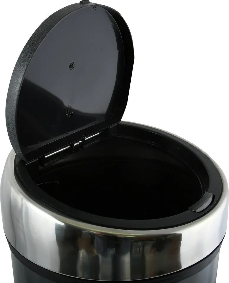 Cestino per la spazzatura grigio scuro in acciaio touch 30 l – MSV