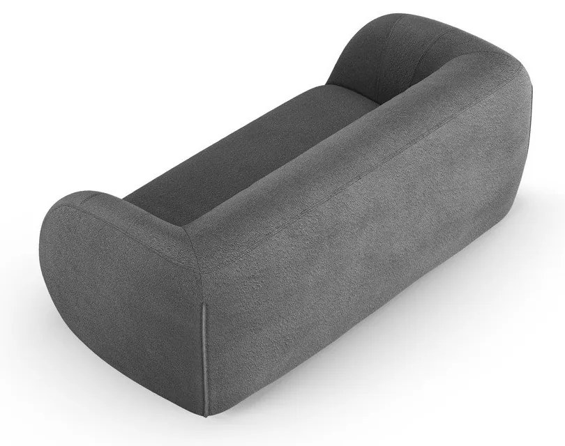 Divano in tessuto bouclé grigio 210 cm Essen - Cosmopolitan Design