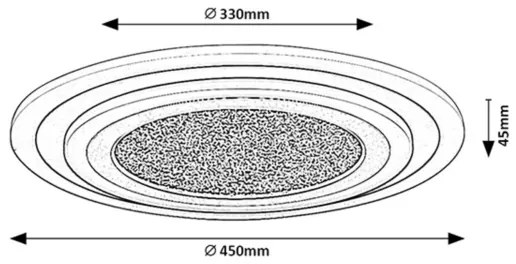 Rabalux 71316 - Plafoniera LED dimmerabile TANELI 56W/230V 3000/4000/6000K nera + telecomando