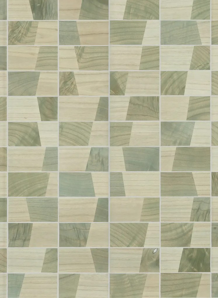 Geometrische Holztapete Trapeze von Arte - 38214