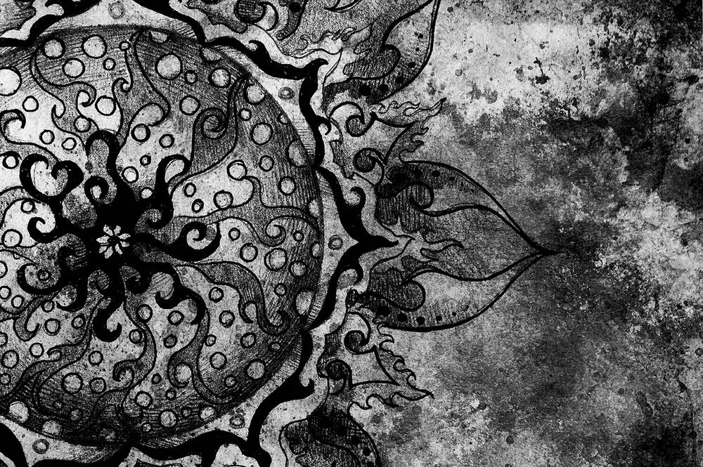 Carta da parati – Mandala in bianco e nero