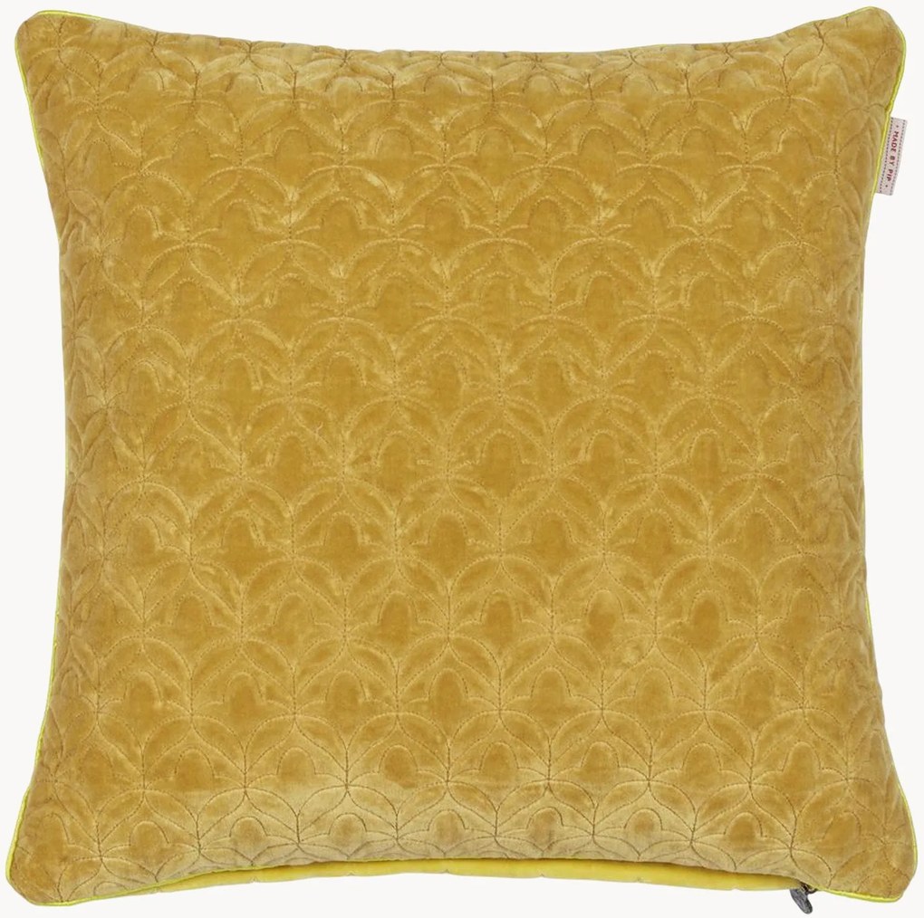 Cuscino reversibile in velluto di cotone Quilty Dreams