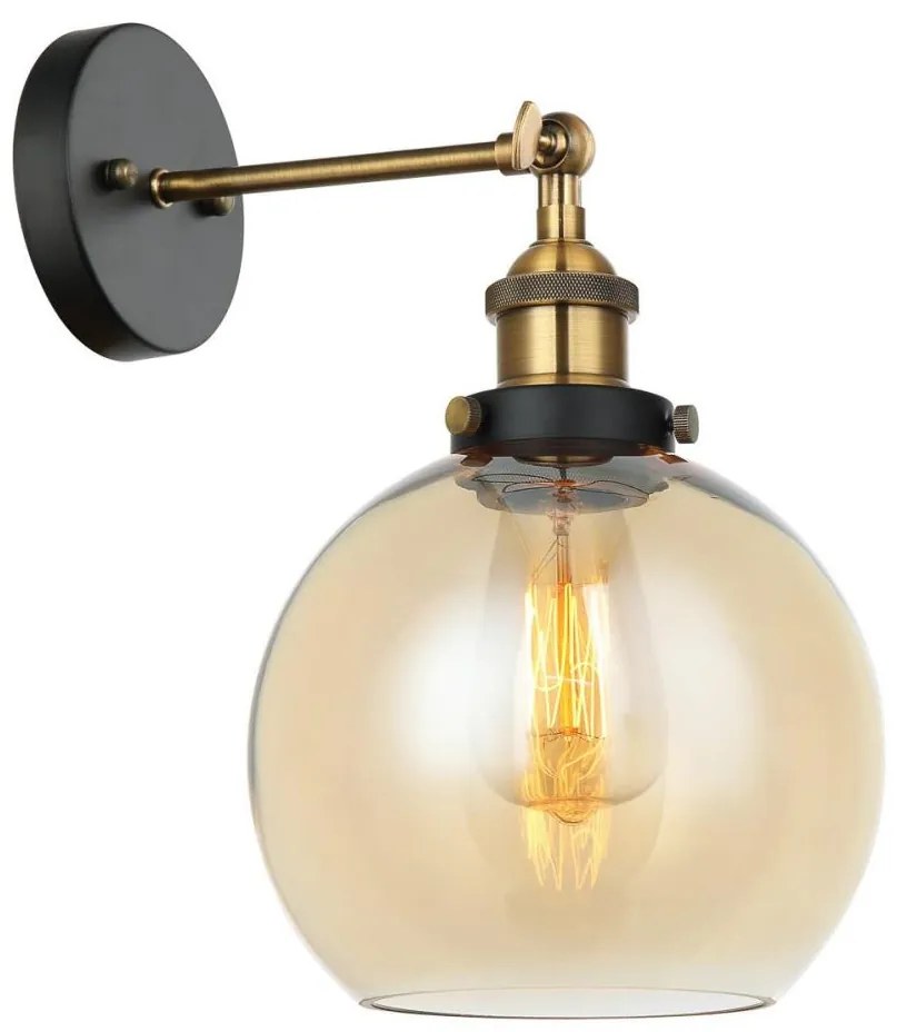 ITALUX MBM-4330/1 GD+AMB - Applique CARDENA 1xE27/40W/230V