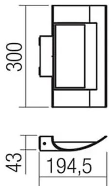 Redo 9112 - Applique a LED da esterno VELA LED/24W/230V IP54