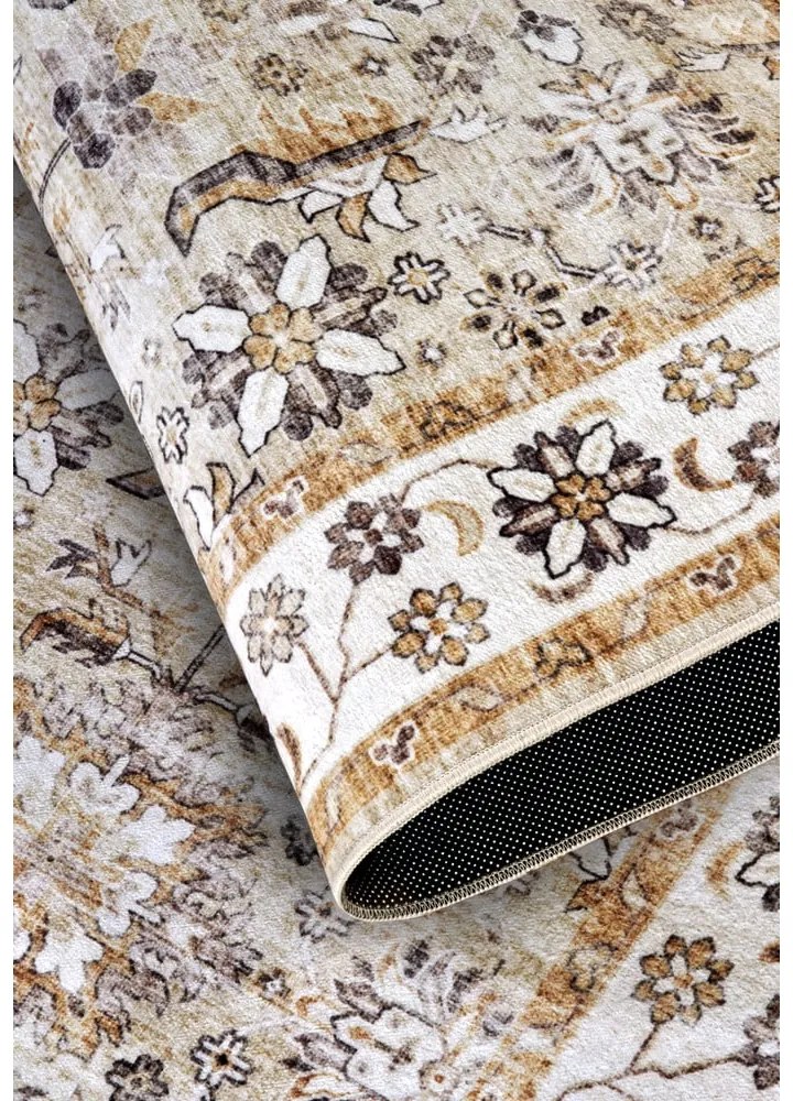 Tappeto beige 80x150 cm Saveh Cream Gold - Elle Decoration