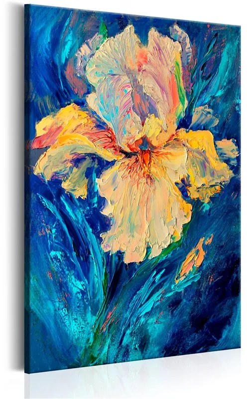 Quadro  Beautiful Iris  Colore Blu, Dimensioni e Misure 60x90